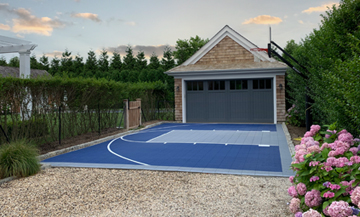 a small red and black game court CAD design