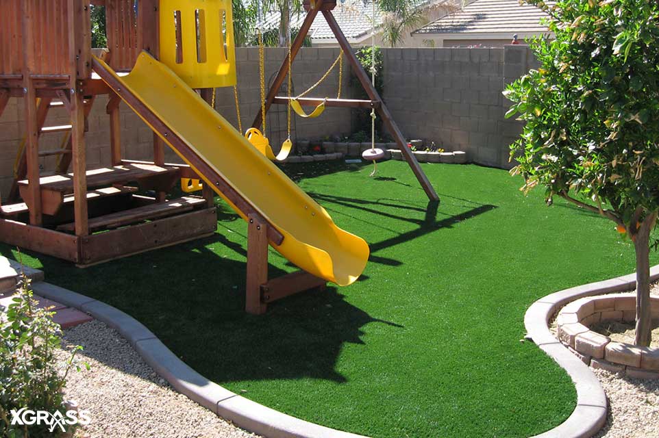 Playground for hot sale small backyard