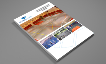 cover of VersaCourt Indoor Tile Installation instructions in Spanish