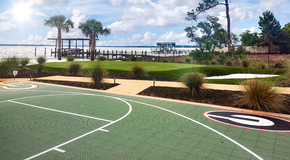 Oceanside Basketball court