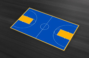 Versacourt High School Basketball Court Kit