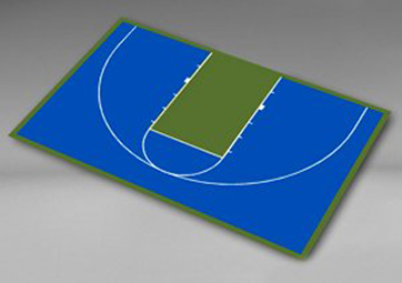 basketball half court dimensions backyard
