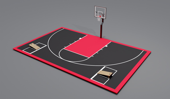 VersaCourt  Easy-to-Install DIY Multi-Sport Half Courts