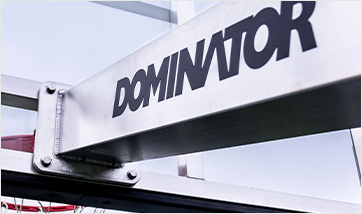 close up of dominator goal post showing rust-proof construction