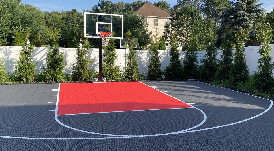 Basketball Court Installation, Basketball Court Painting