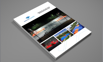 cover of VersaCourt LED light system installation instructions booklet