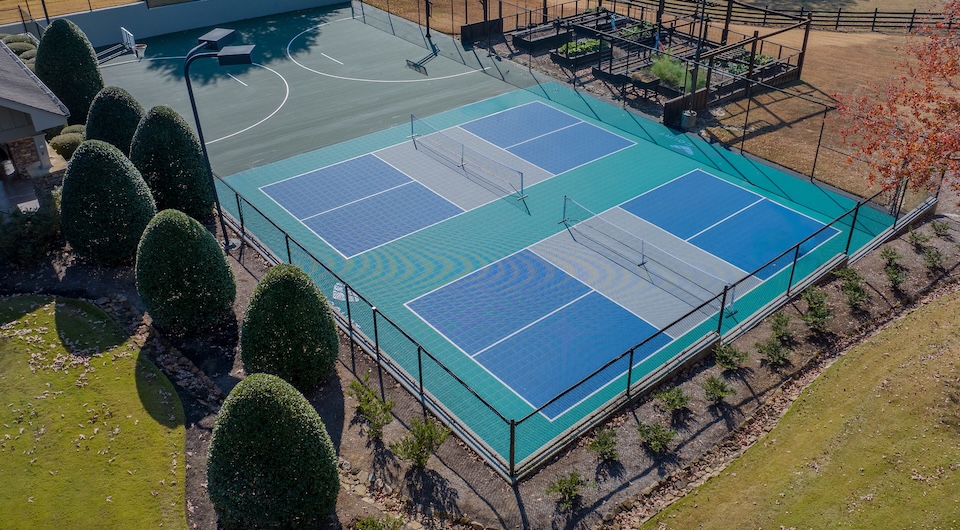 tennis to pickleball courts transformation