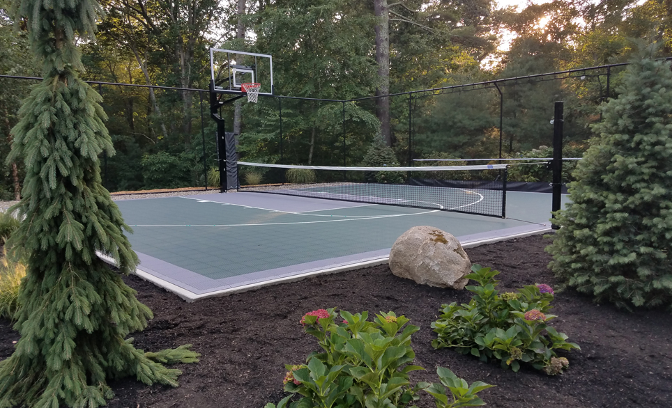 colorful multi-sport court