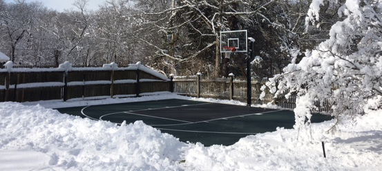 Snow on Court