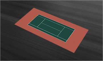 pre-designed tennis court kits