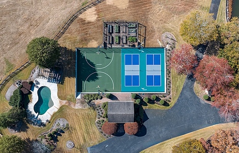 pickleball court tile