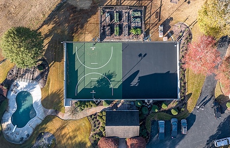 game court install prep