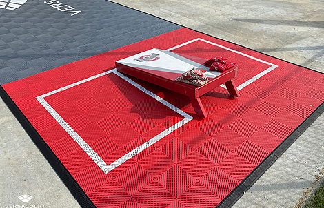 Tile Cornhole Court