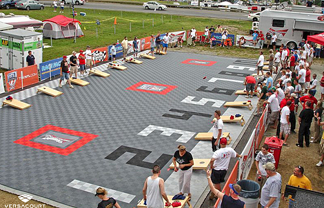 Courts for Cornhole Event