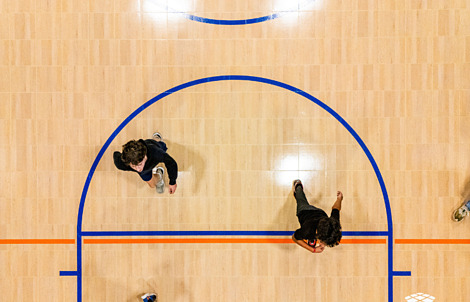 Indoor Wood Basketball Court Tile