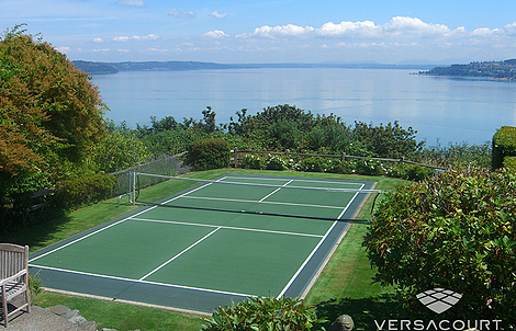This court is marked for pickleball and includes a pickleball net.